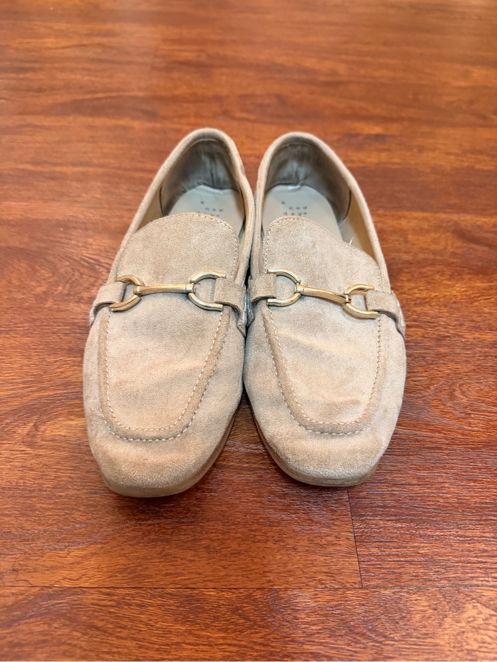 Women’s Suede Bit Loafers in Beige